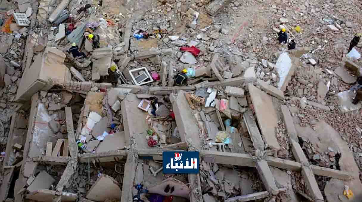 انهيار مبنى بالقاهرة