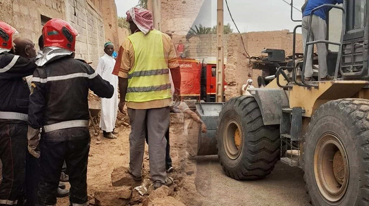 انهيار حائط