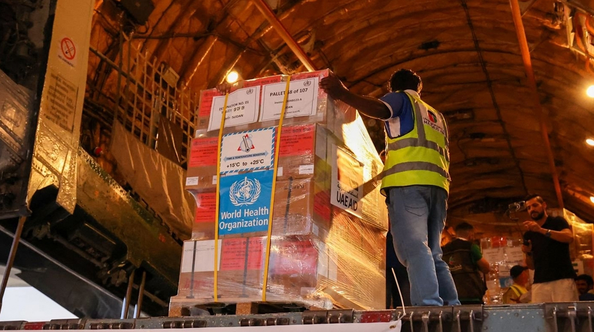 المساعدات الإنسانية المخصصة لضحايا أحداث السودان