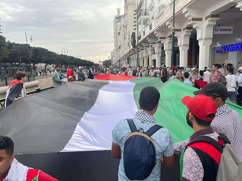 مسيرة حاشدة في الرباط
