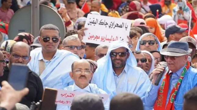 هيئات مغربية تحتج ضد البوليساريو