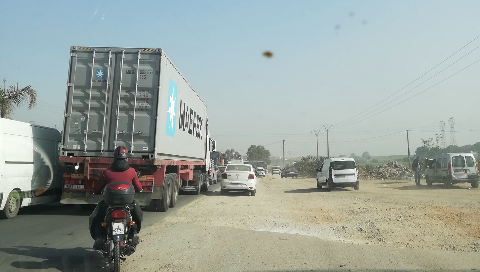 مدخل الطريق الوطني رقم 1 بالدار البيضاء