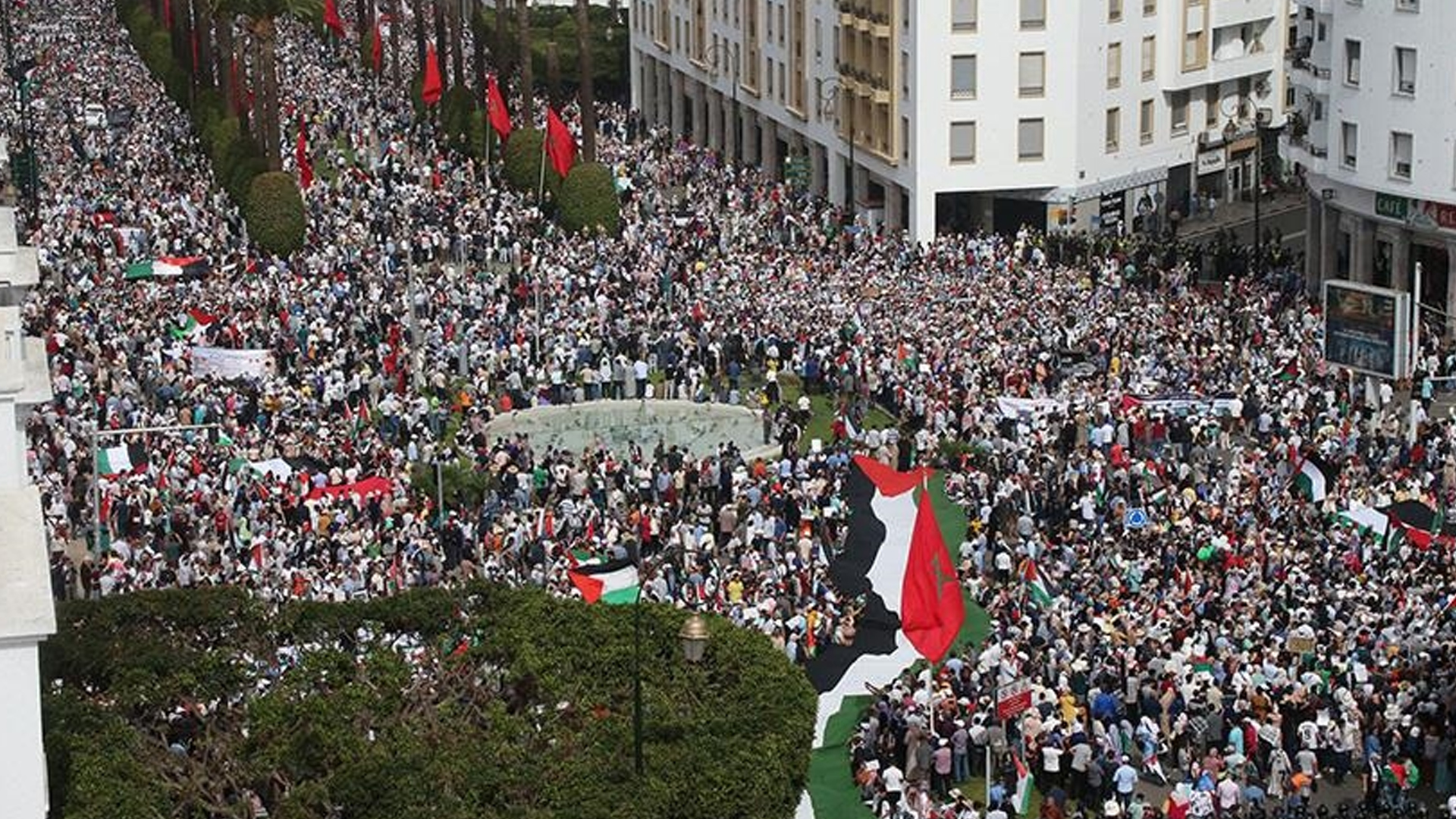 مسيرة مساندة لفلسطين
