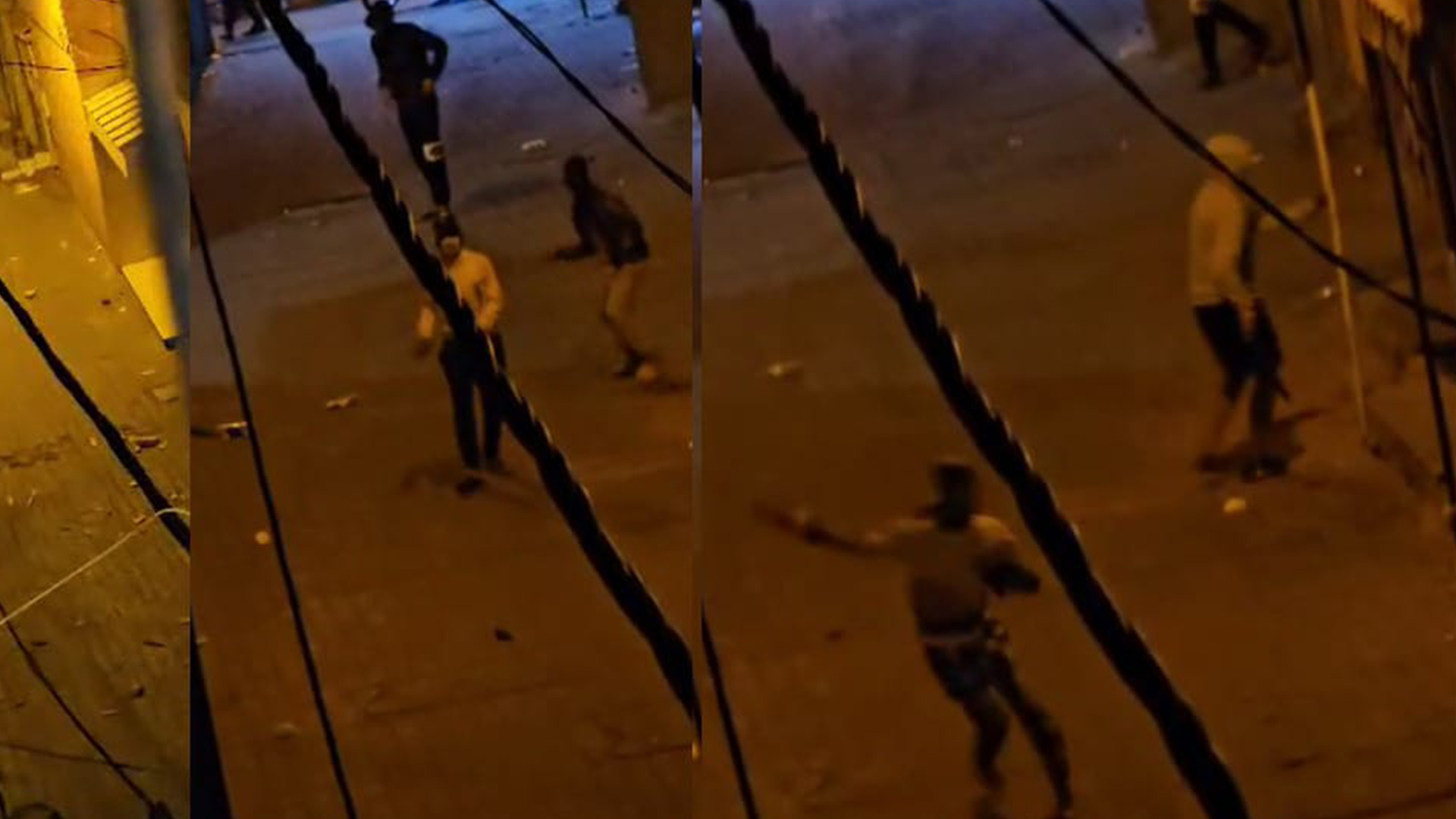 شجار بالحجارة