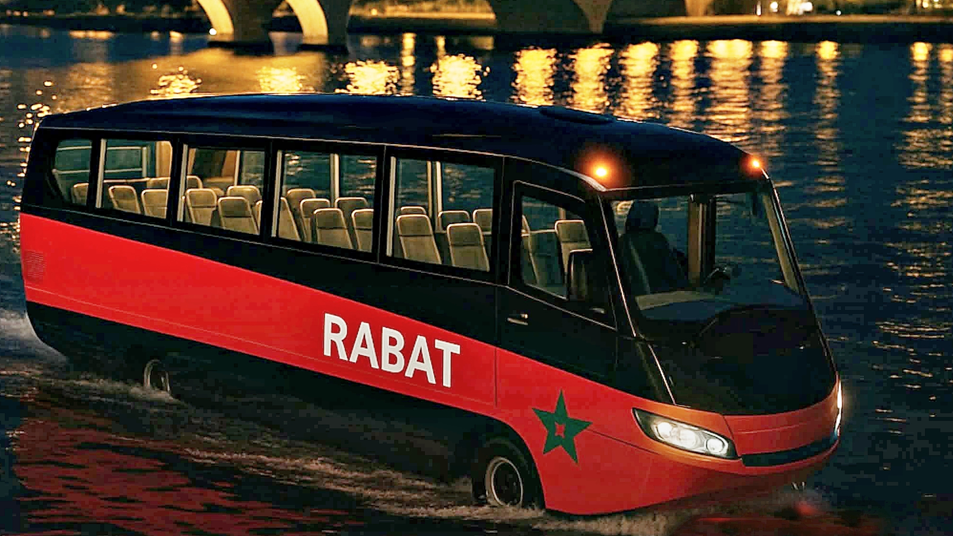 حافلتين برمائيتين